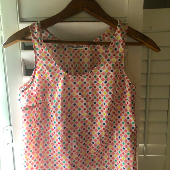 Vintage Guy Laroche 2 piece blouse. Delightful, playful pattern, 100% Cotton. - Picture 2 of 15